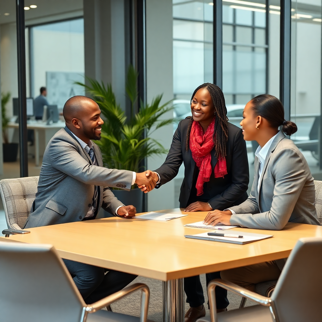people shaking hands